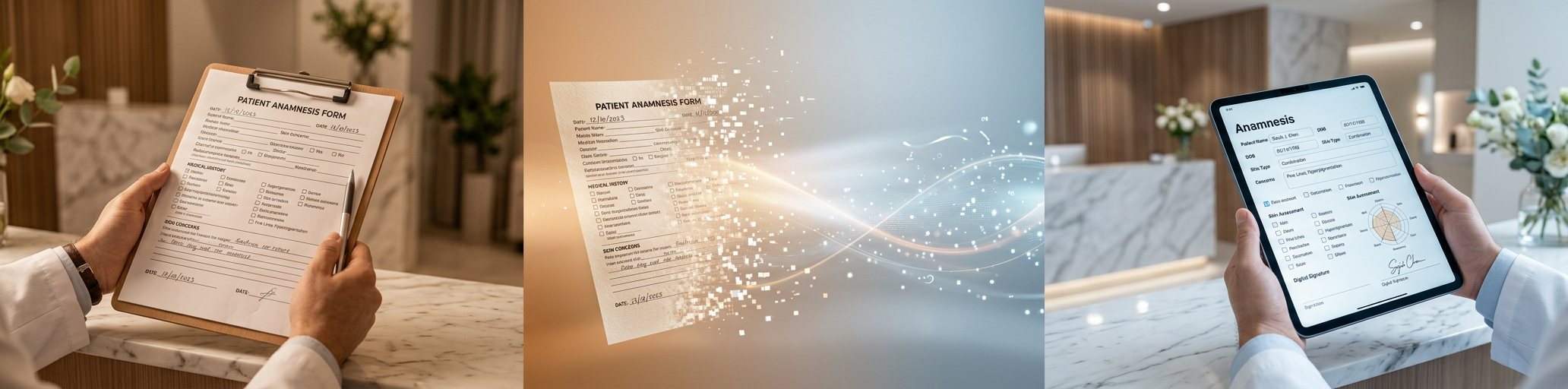 Anamnese Papel para o Digital para beleza