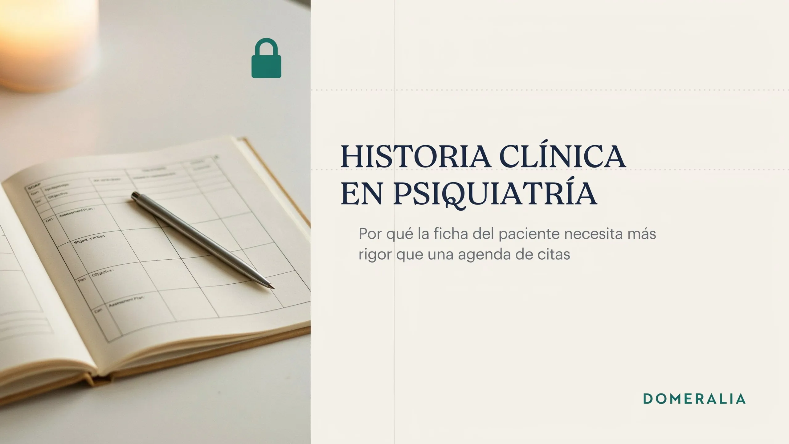 Historia clínica en psiquiatría: por qué la ficha del paciente necesita más rigor que una agenda de citas